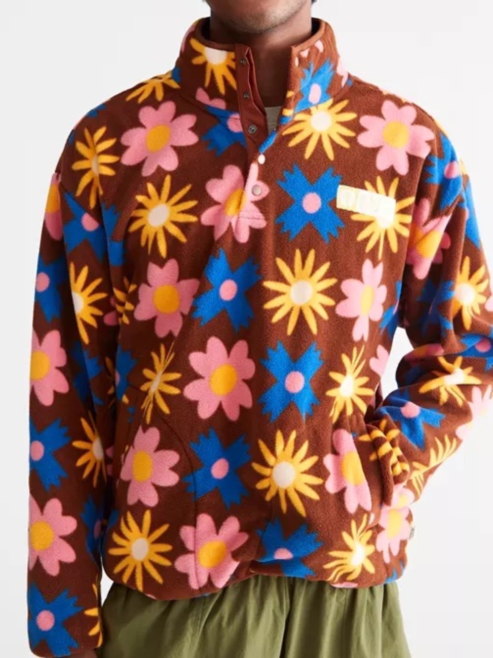 Parks Project UO Exclusive Wildflower Fleece Printed Sweatshirt HTF sz LG unisex